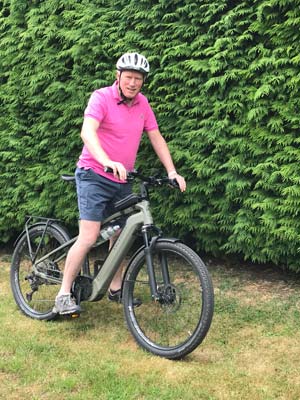 Irwin Mitchell client, bob, with his electric bike